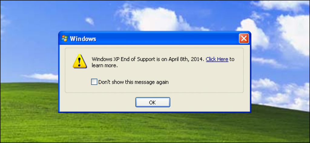 Fin de vie de Windows XP