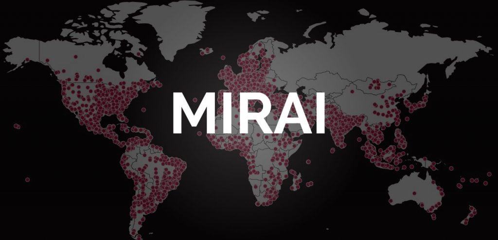 Carte du botnet mirai