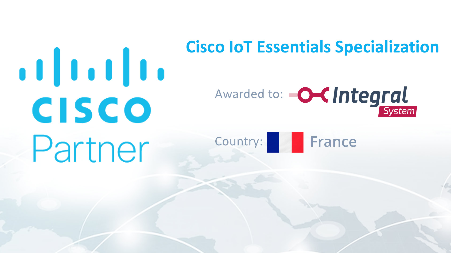 Integral System devient Cisco Partner IoT