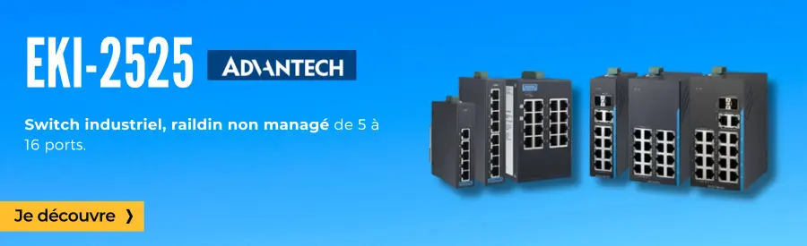 Switch ethernet rail din pour l'industrie
