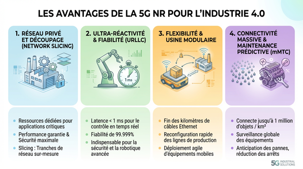 la 5GNR et ses avantages pour l'industrie