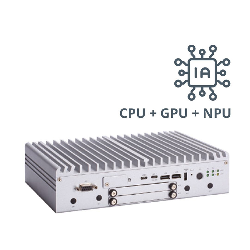 PC fanless pour l'IA dans l'Edge (CPU + GPU + NPU)